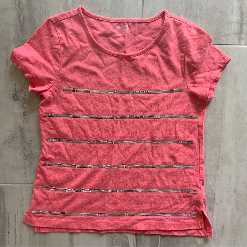 Silver Sequinned Tee